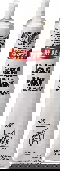 Elastic Sealant: 7 oz Tube, Gray, RTV Silicone